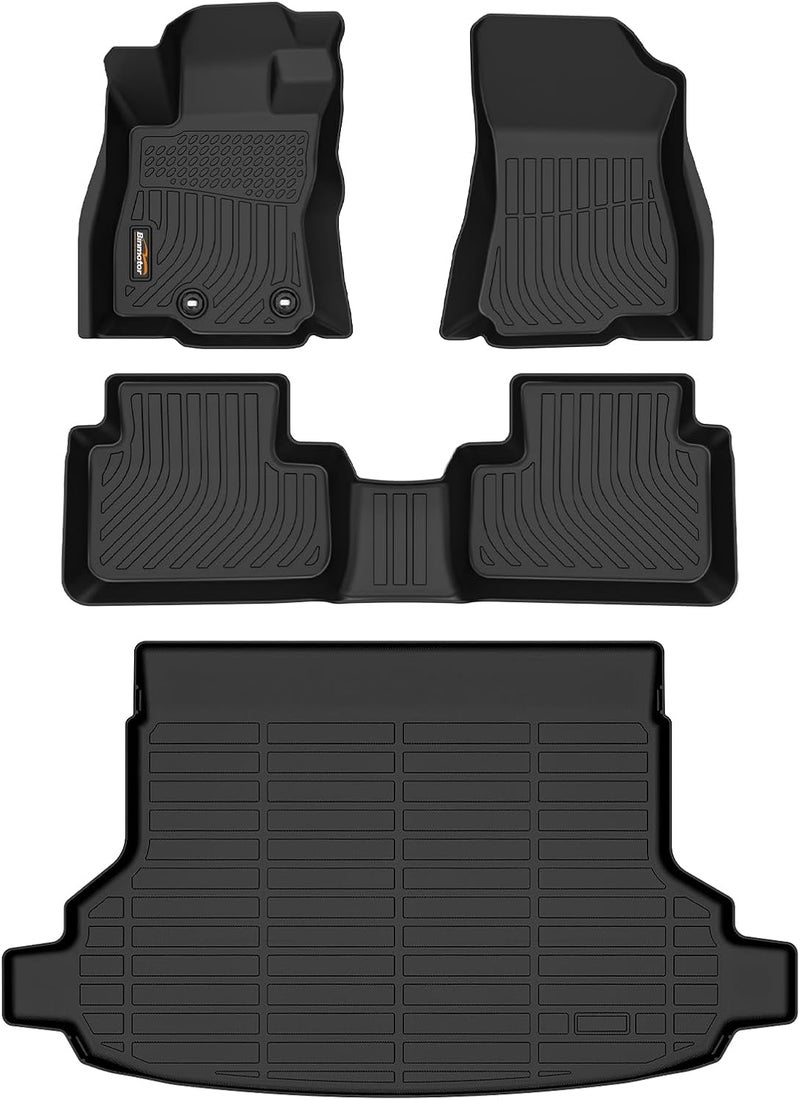 Binmotor -Floor Mats Cargo Liner Set for Subaru Forester 2025 for Models Equipped Without Subwoofer (Not fit Hybrid/PHEV/Wilderness), All Weather TPE Car Floor Mats for Subaru Forester Accessories - Image 1